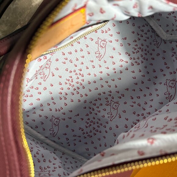 STUNNING Fashion Satchel with 2 straps and Bag Charm-Crossbody Dual Wear w/BAG - Picture 6 of 8